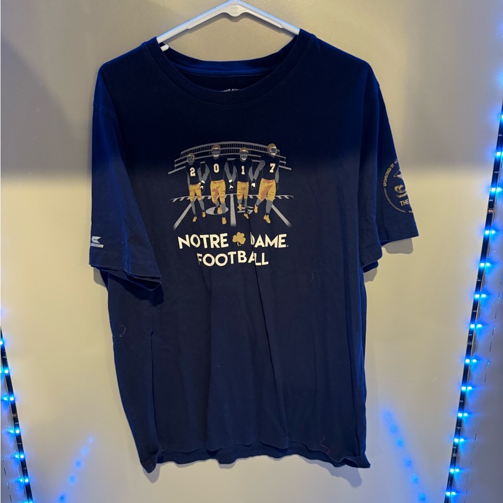Notre Dame Football 2017 Blue Short Sleeve Tee